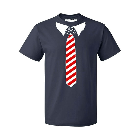 USA Tie Tuxedo 4th of July Wedding Party Ceremony Men's T-shirt, M, Navy