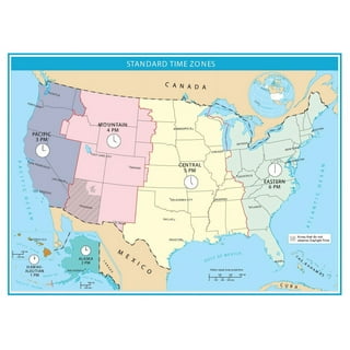 Printable Time Zone Map South America