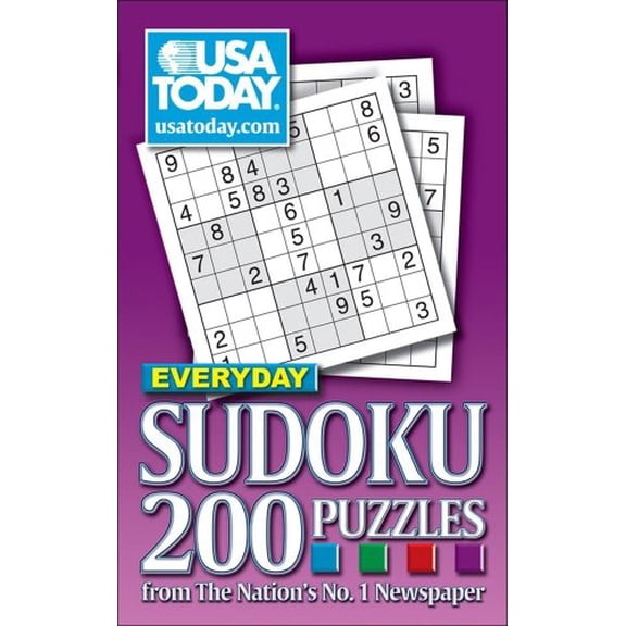 Pre-Owned USA Today Everyday Sudoku: 200 Puzzles from the Nation's No. 1 Newspaper (Paperback) by Usa Today