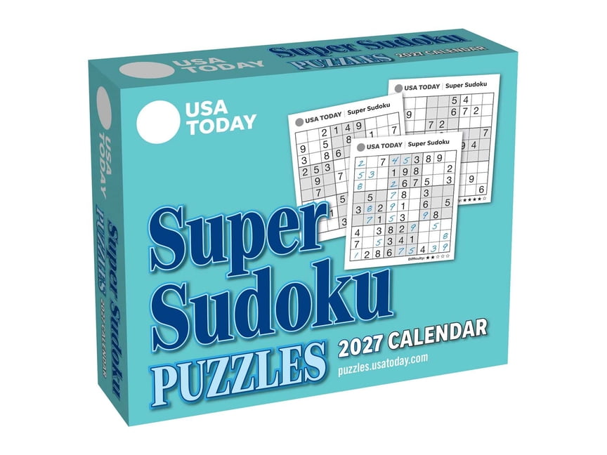 USA Today Super Sudoku 2027 Day-To-Day Calendar, (Paperback)