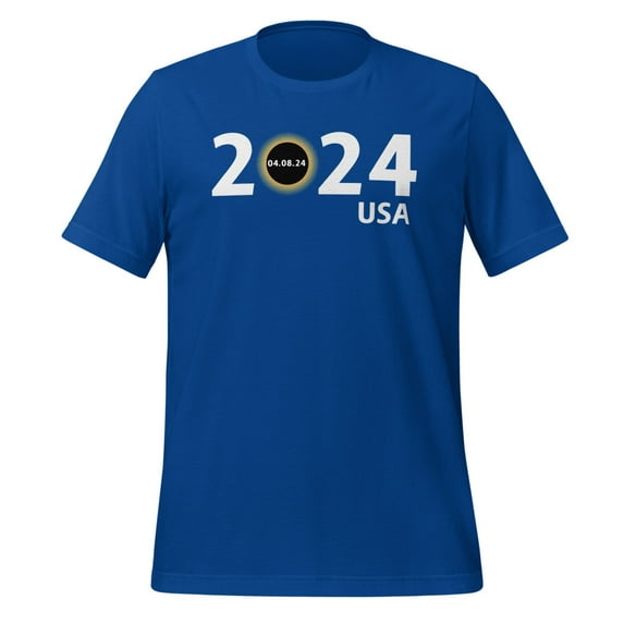 USA Totality Eclipse Shirt USA Total Solar Eclipse 2024 T-Shirt USA Totality Eclipse Shirt 2024 Solar Eclipse April 8 2024 Shirt Totality 2024 Shirt (True Royal, M)