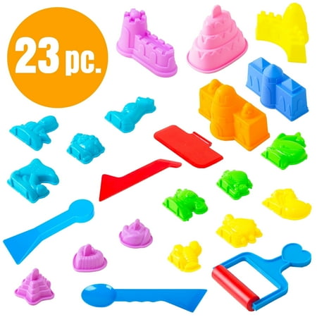 USA Toyz 23-Piece Multi-Color Sand Molds Kit for Children Ages 3+