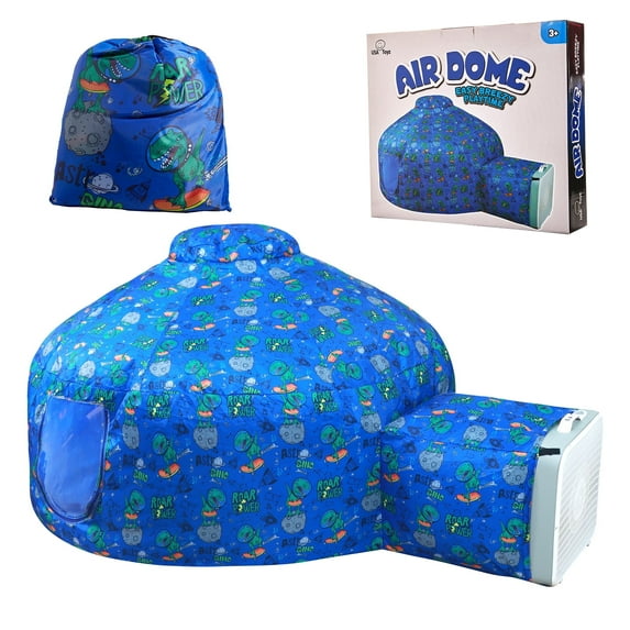 USA Toyz Air Dome Inflatable Indoor Outdoor Pop-Up Play Tent, Playhouse for Kids (Blue)