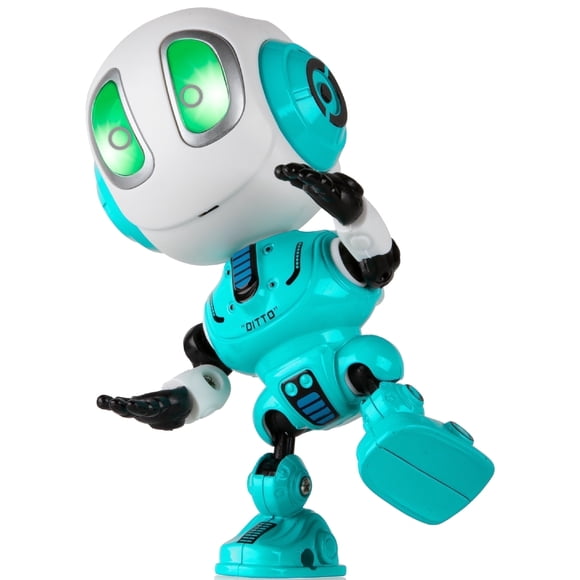USA Toyz Ditto Talking Robot Toy, Mini Stocking Stuffers Interactive Travel Robot for Kids Ages 3+