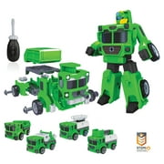 USA Toyz Green Truck Bots Dump Truck Transforming Robot Vehicles