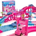 thumbnail image 1 of USA Toyz Unicorn Car Race Track 225 Pieces Summer Indoor Travel Toy Girls Ages 3+, 1 of 9