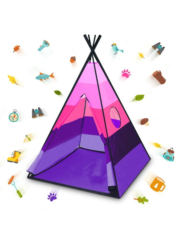 USA Toyz Pink Teepee Tent - Indoor/Outdoor Portable Polyester Child Tent (Unisex)