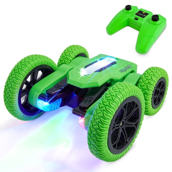 USA Toyz Tornado Extreme RC Car off-Road Rechargeable Spring Break Outdoor Toys Bright LEDs for Boys & Girls Age 6+ (Green)