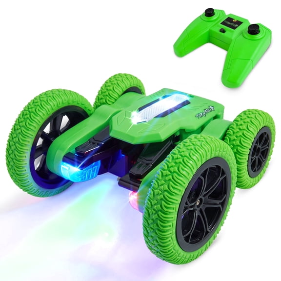 USA Toyz Tornado Extreme RC Car off-Road Rechargeable Toys Bright LED for Kids Age 6+(Green)