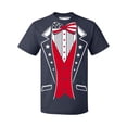thumbnail image 1 of USA Tuxedo Patriotic 4th of July Men's T-shirt, M, Navy, 1 of 2