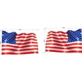 thumbnail image 1 of USA US AMERICAN FLAG LARGE VINYL DECAL (CHOOSE YOUR SIZE) WAVY STYLE LAMINATED, 1 of 1