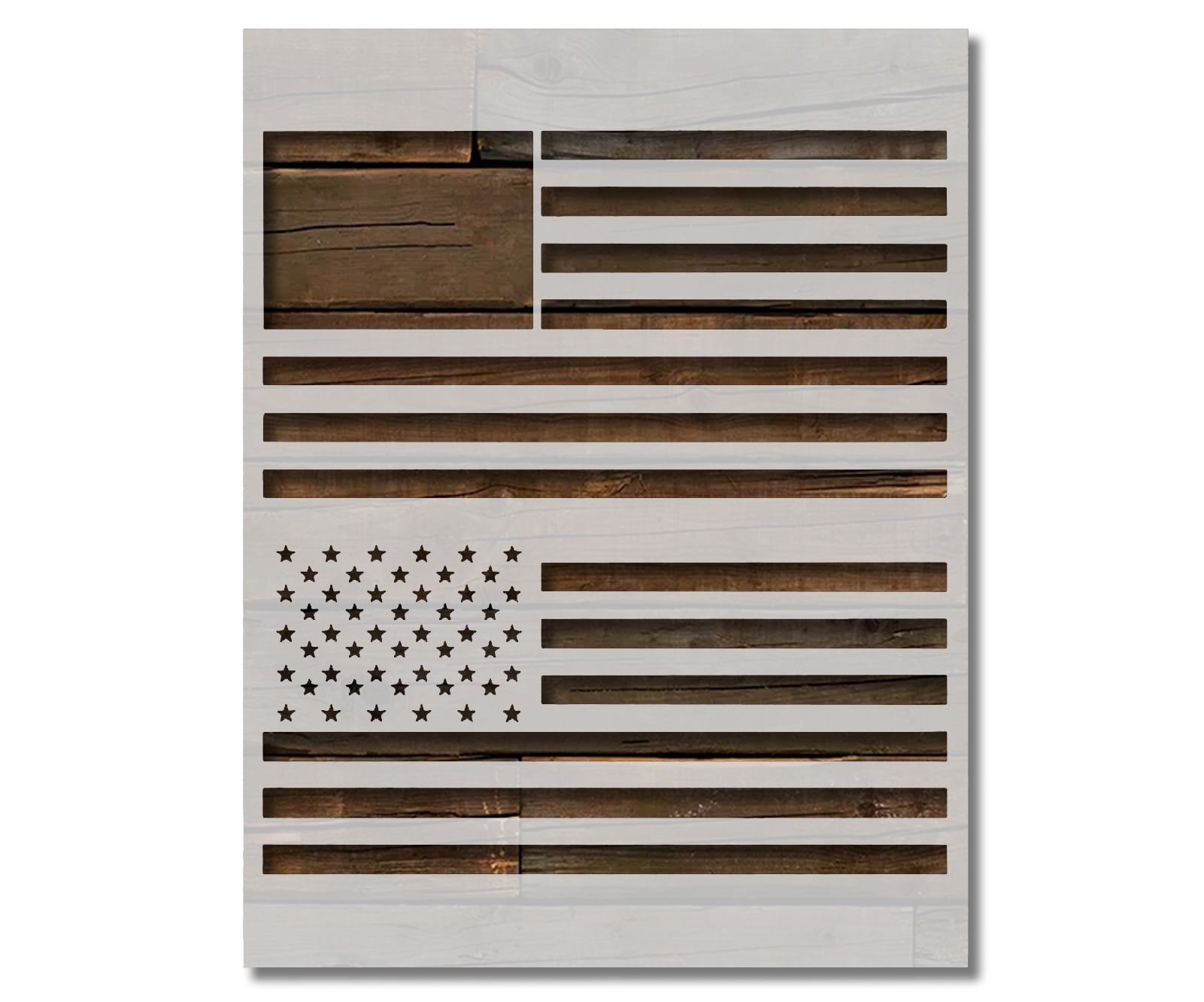 USA US American Flag Stencil Template Reusable 8.5 x 11 for Painting on ...