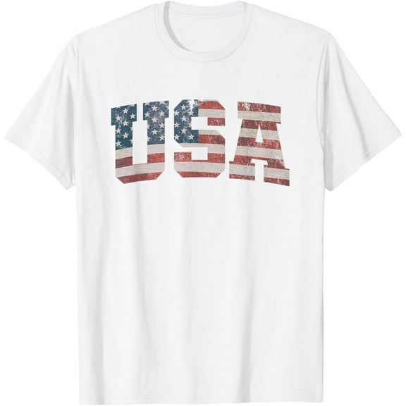 USA US Flag Patriotic 4th of July America T-Shirt