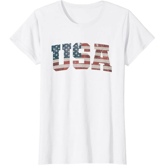 USA US Flag Patriotic Gift 4th of July America T-Shirt