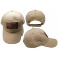 thumbnail image 1 of USA US U.S. America American Flag Khaki Tan Patch Baseball Cap CAP610A Hat, 1 of 6