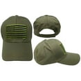 thumbnail image 1 of USA US U.S. America American Flag OLIVE GREEN Patch MILITARY TRUMP 2024 Cap Hat, 1 of 1