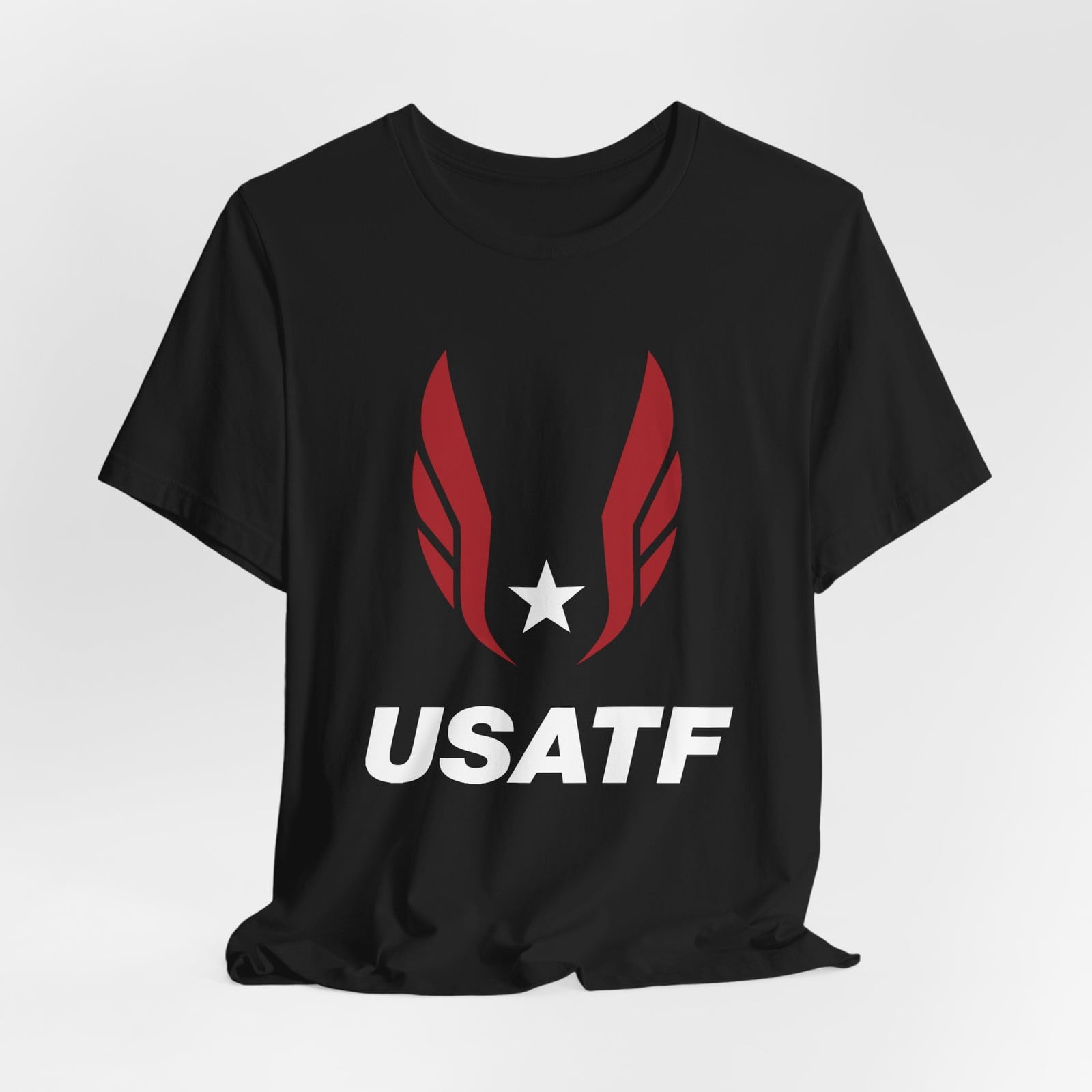 USA USATF Track & Field Logo Unisex T-Shirt Black Navy S-5XL
