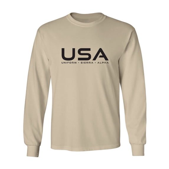 USA Uniform Sierra Alpha Adult Long Sleeve T-shirt