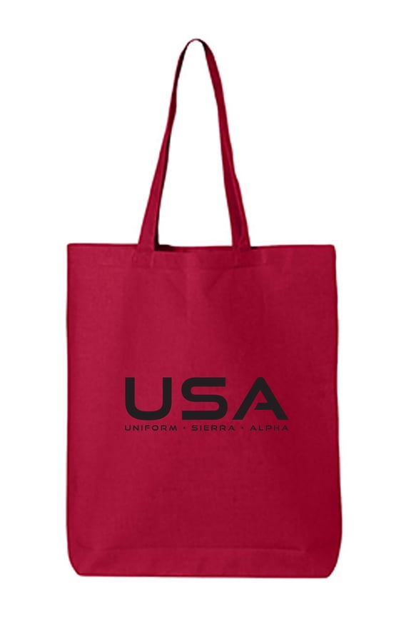 USA Uniform Sierra Alpha Cotton Canvas Tote Bag
