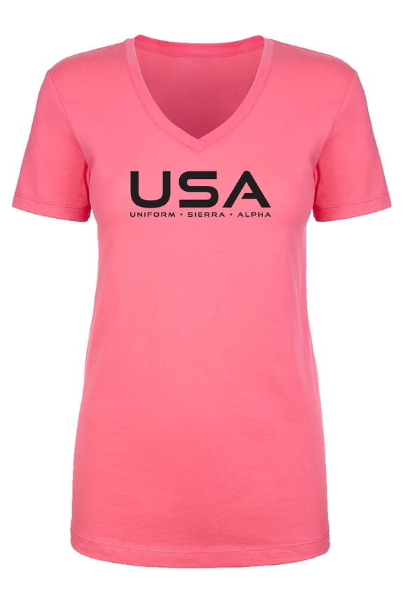 USA Uniform Sierra Alpha Womens V-Neck T-Shirt