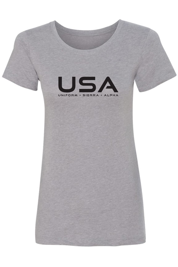 USA Uniform Sierra Alpha Womens crewneck tee