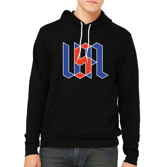 USA Unisex Hoodie, Patriotic Sweatshirts, 4th of July Sweater - Black MH200HOODPATRIOT S12 S