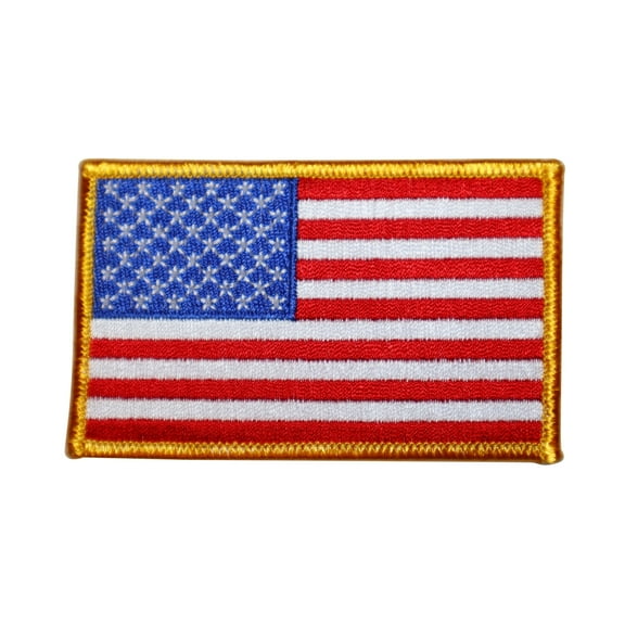 USA United States Flag Travel Patch Active