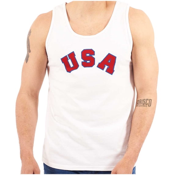 USA United States Patriotic 4th July Tank Top T Shirts Men Women Brisco Brands M