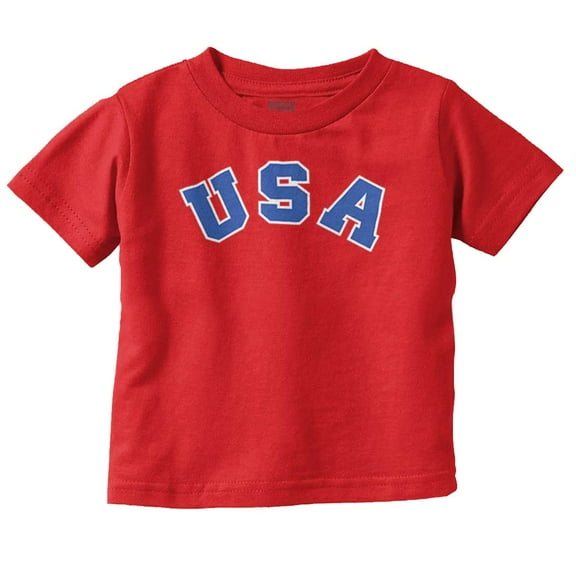 USA United States Patriotic 4th July Toddler Boy Girl T Shirt Infant Toddler Brisco Brands 4T