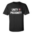 thumbnail image 1 of USA Unity Does Not Equal Close Proximity Short Sleeve Unisex Adult T-shirt-Black-xxxl, 1 of 4