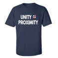 thumbnail image 1 of USA Unity Does Not Equal Close Proximity Short Sleeve Unisex Adult T-shirt-Navy-5xl, 1 of 4