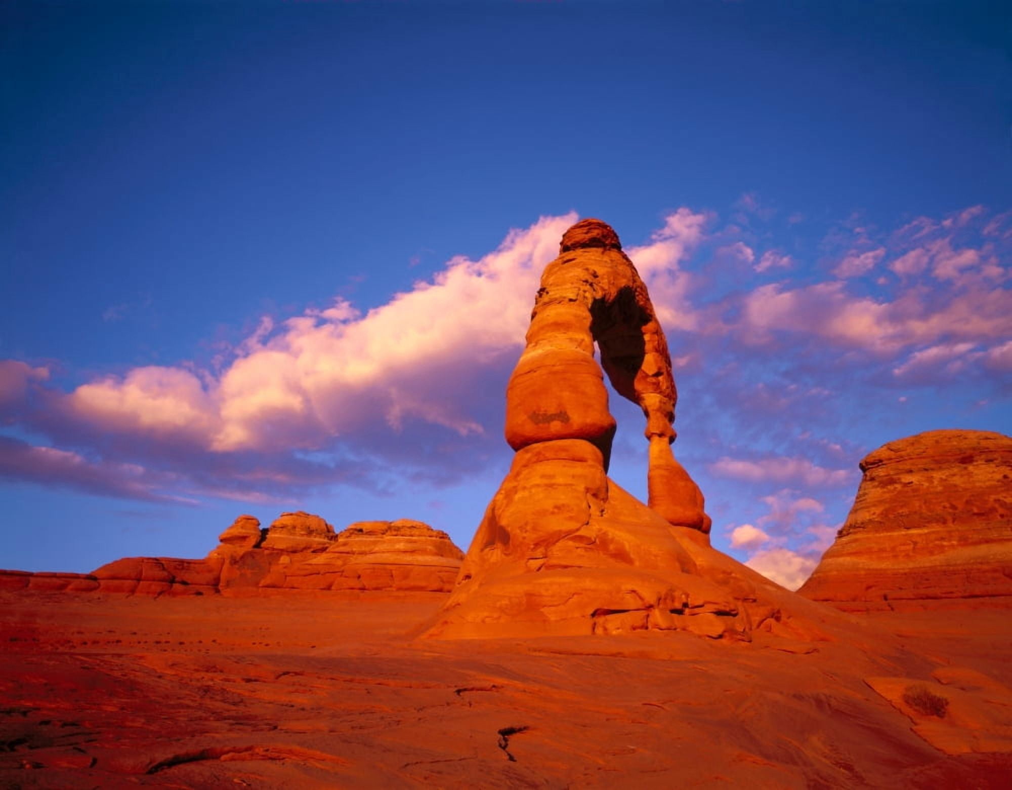 USA Utah Arches National Park Low angle view of the natural arch Canvas Art - Panoramic Images (12 x 36)