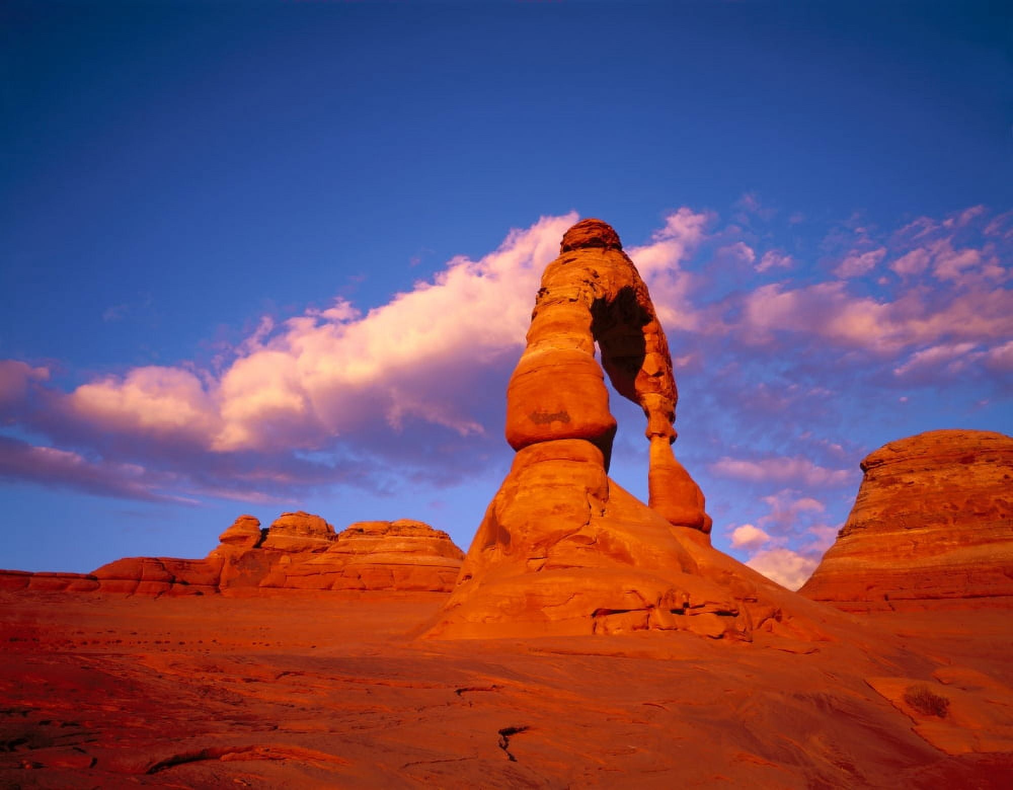 USA Utah Arches National Park Low angle view of the natural arch Canvas Art - Panoramic Images (9 x 27)