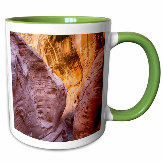 USA, Utah, Emery, Little Wildhorse Canyon. 15oz Two-Tone Green Mug mug-210060-12