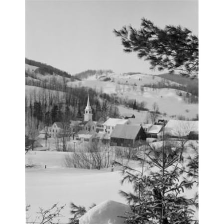USA Vermont East Corinth Winter View Poster Print - 18 x 24 in.