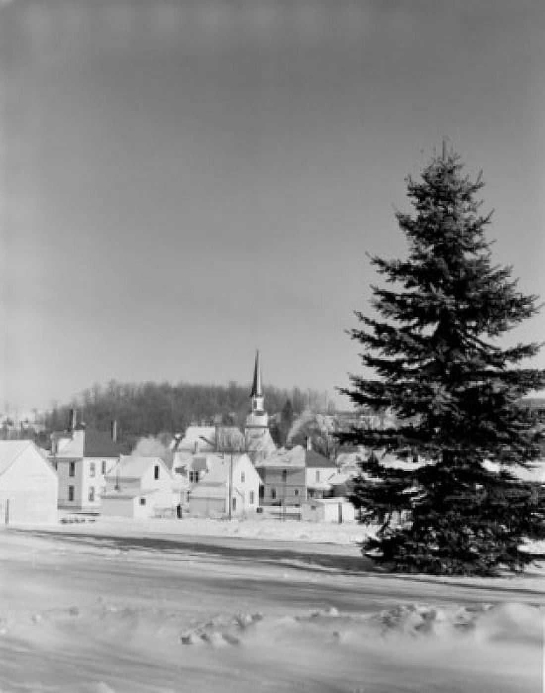 USA Vermont Orleans Winter scene Canvas Art - (18 x 24)