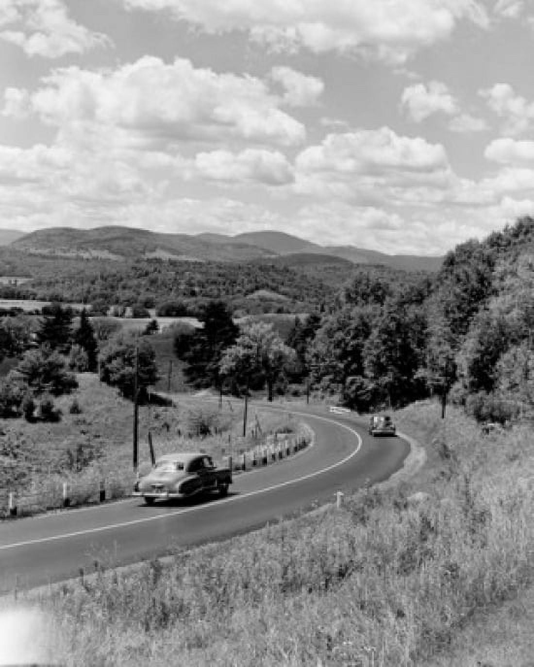 USA Vermont Route 2 looking East from Williston Canvas Art - (18 x 24)