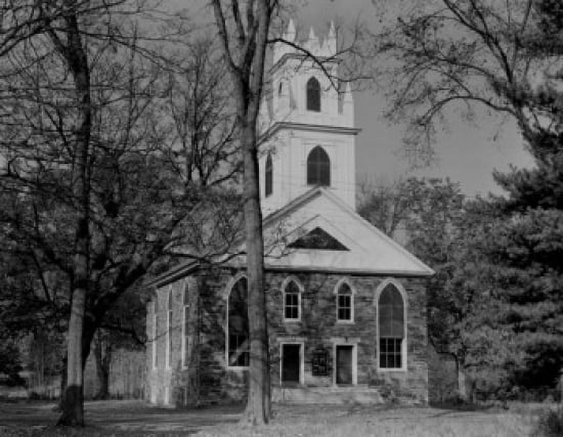 USA Vermont Weathersfield Bow Bow East Congregational Church Canvas Art -  (24 x 36)