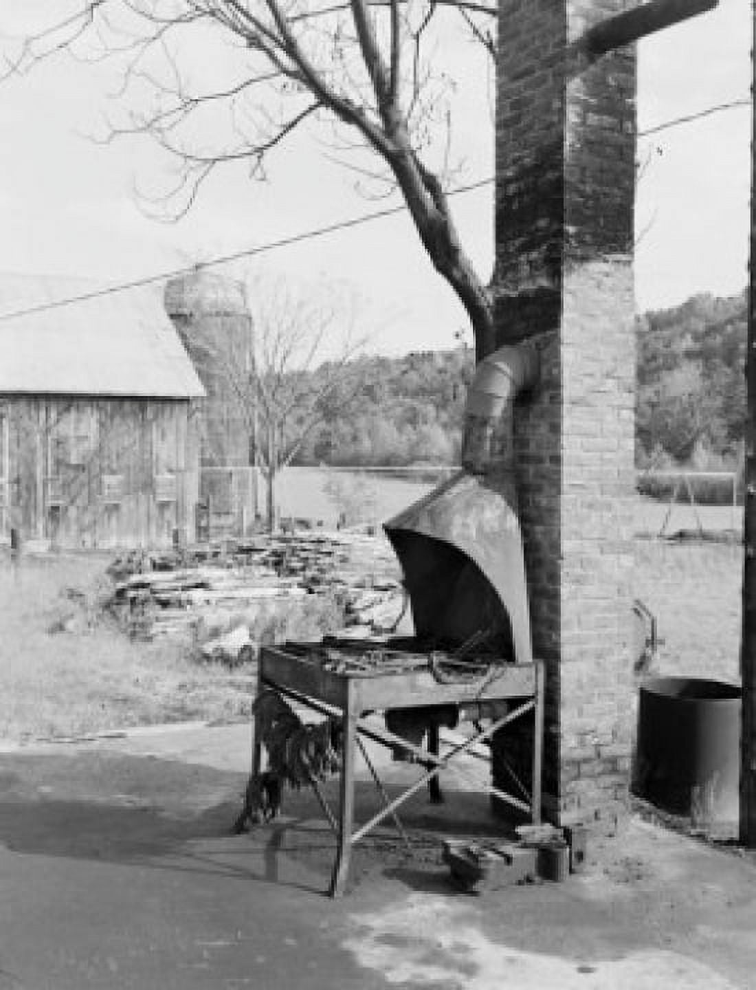 USA Vermont near Hammondsville outdoor blacksmiths shop Canvas Art - (18 x 24)