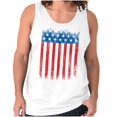 thumbnail image 1 of USA Vertical Distressed American Flag Tank Top T Shirts Men Women Brisco Brands M, 1 of 6