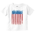 thumbnail image 1 of USA Vertical Distressed American Flag Toddler Boy Girl T Shirt Infant Toddler Brisco Brands 24M, 1 of 6
