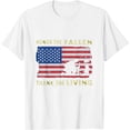 thumbnail image 1 of USA Veterans Day Memorial Day Independence Day 4th of July Womens T-Shirt White 3X-Large, 1 of 5