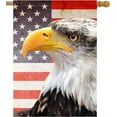 thumbnail image 1 of USA Vintage American Flag Bald Eagle 4th of July Memorial Independence Day House Flag 28 x 40 Inch, Double Sided Large Garden Yard Welcome Flags Banners for Home Lawn Patio Outdoor Decor, 1 of 3
