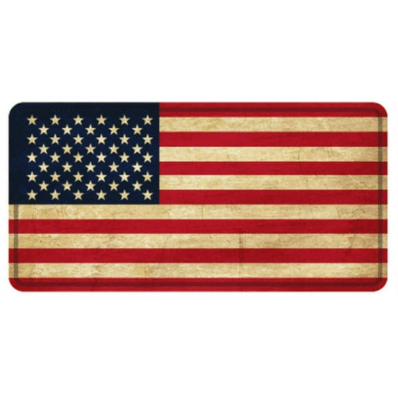 USA Vintage Embossed License Plate