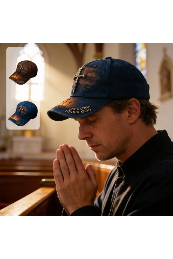 USA Vintage Jesus American Flag Hat,Christian Hats for Men Religious