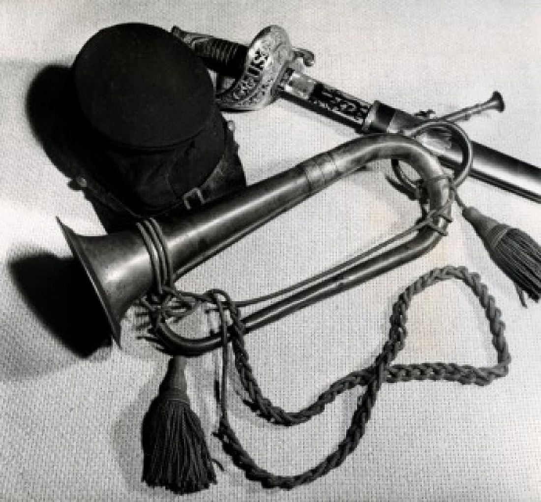 USA Virginia Appomattox Courthouse Bugle Used to Sound the Assembly Ending the Civil War April 9 1865 Canvas Art - (18 x 24)