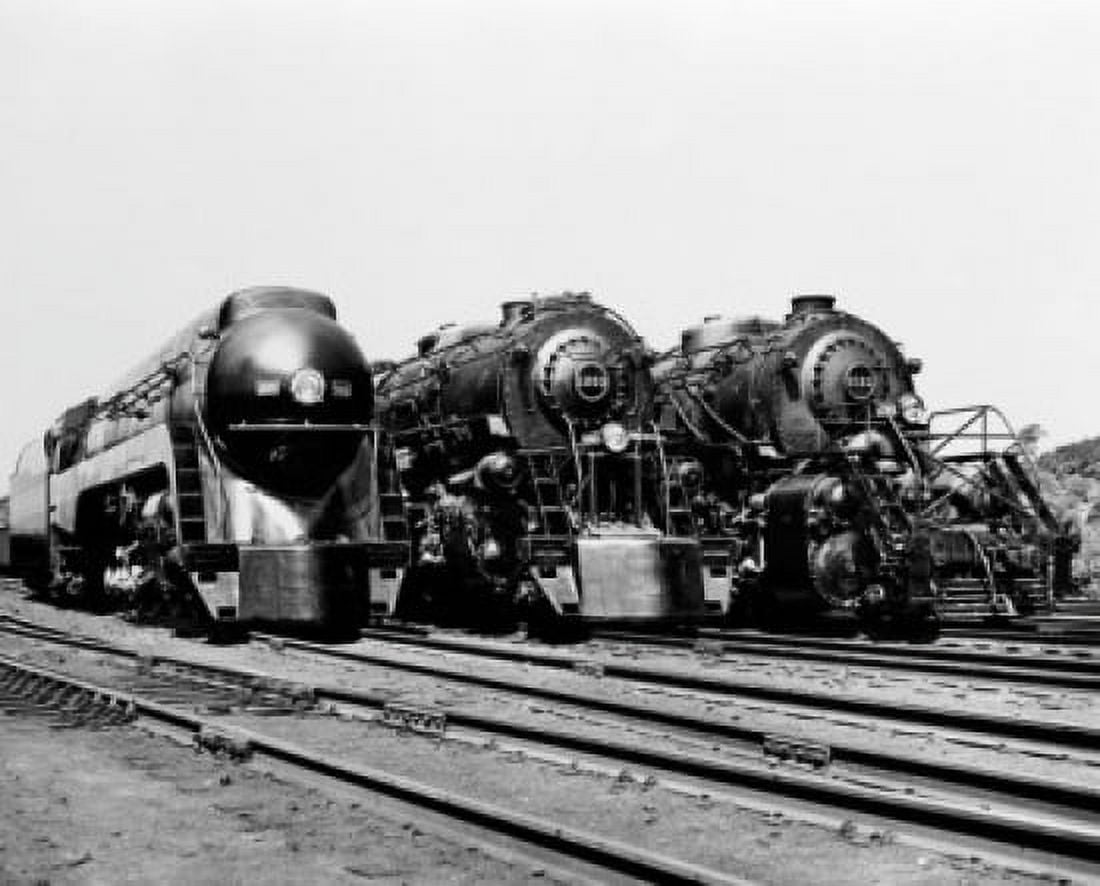 USA Virginia Steam trains of Norfolk and Western Railway Canvas Art - (24 x 36)