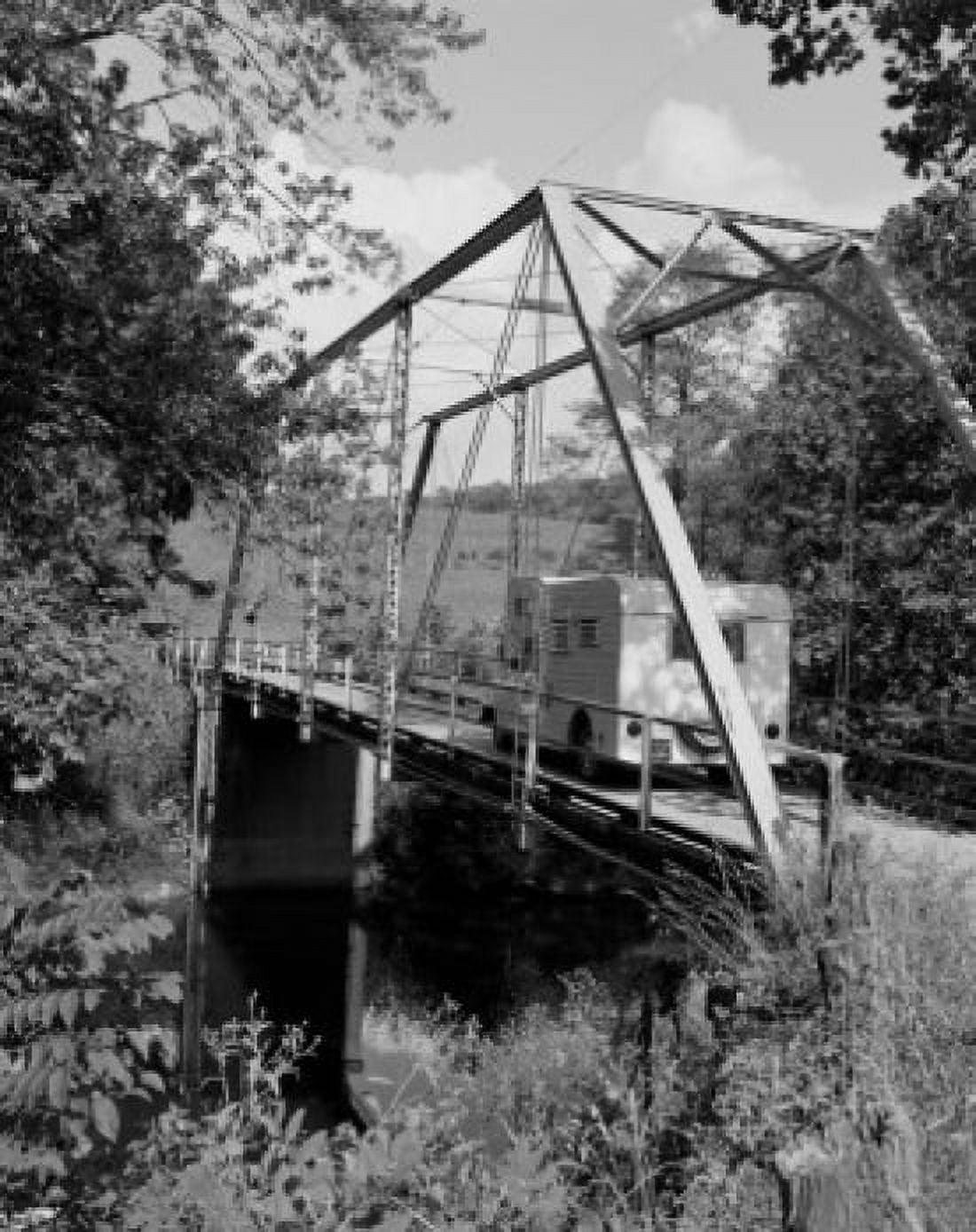 USA Virginia near Newport old steel bridge Canvas Art - (24 x 36)