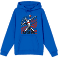 thumbnail image 1 of USA Volleyball Adult Blue Long Sleeve Hoodie-Medium, 1 of 4