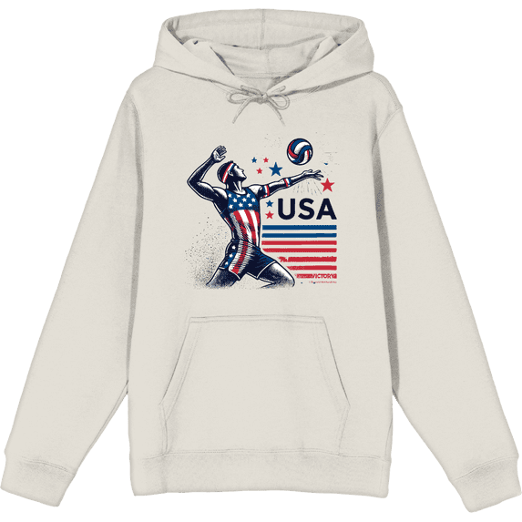 USA Volleyball Adult Sand Long Sleeve Hoodie-XL